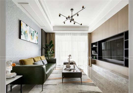 【湖州公寓设计】130方现代风格三居室设计案例鉴赏